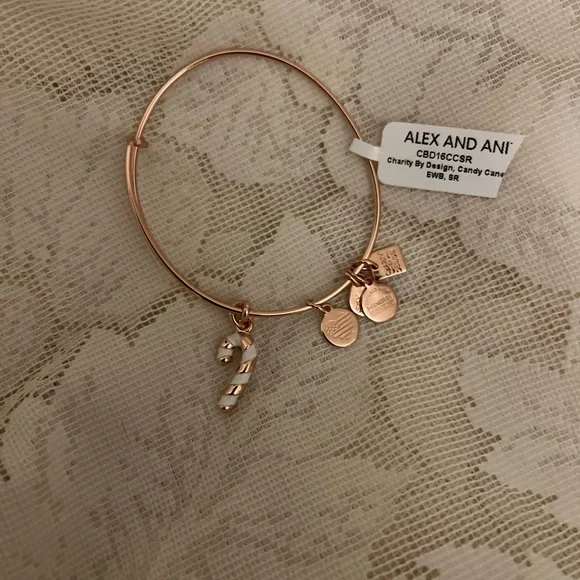 Alex and ani bangle candy cane bracelet - Picture 2 of 8